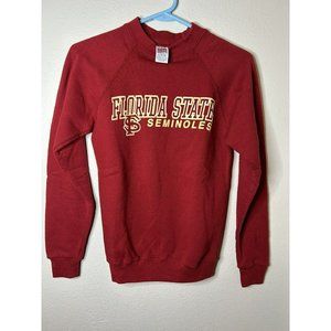 Soffe Sweats Florida State Seminoles Pullover Crewneck Made In USA Red Size XL
